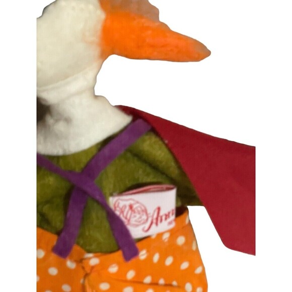 Vintage 1990 Annalee Doll 10" Hobo Circus Clown with Orange Hair, Balloon, & Tag - Picture 8 of 16